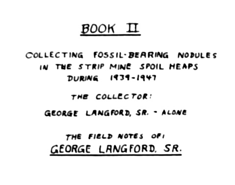 Title page - Book II - 1939-1947 - George Langford, Sr.