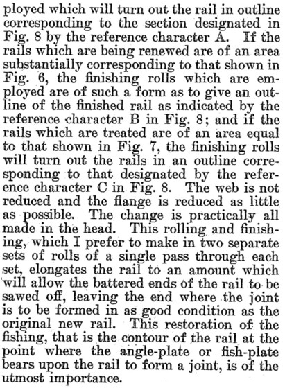 Image 6 - Inspected and Graded Rails - George Langford US Pat No. 1,212,364 - column 2