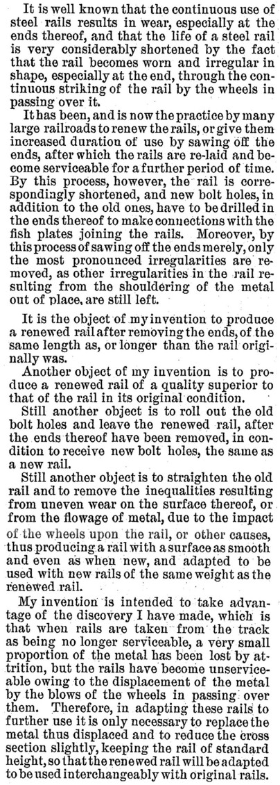 US Pat. No. 522,228 by Edward W. McKenna - abbreviated text