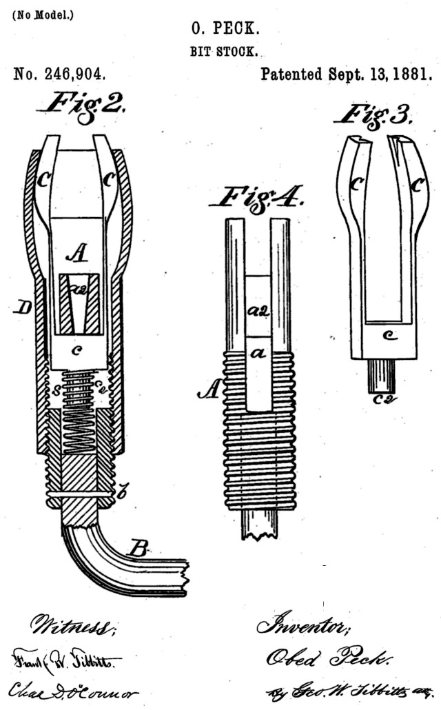 Obed Peck's US Patent No.246,904