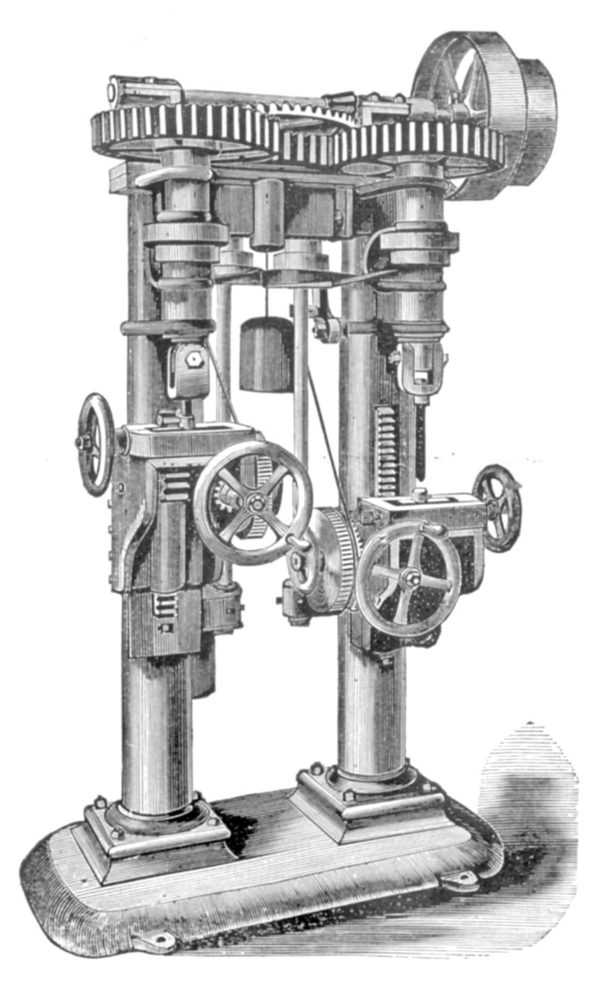 Edwin Harrington Carriage Axle Box Reaming Machine, pages 112-113