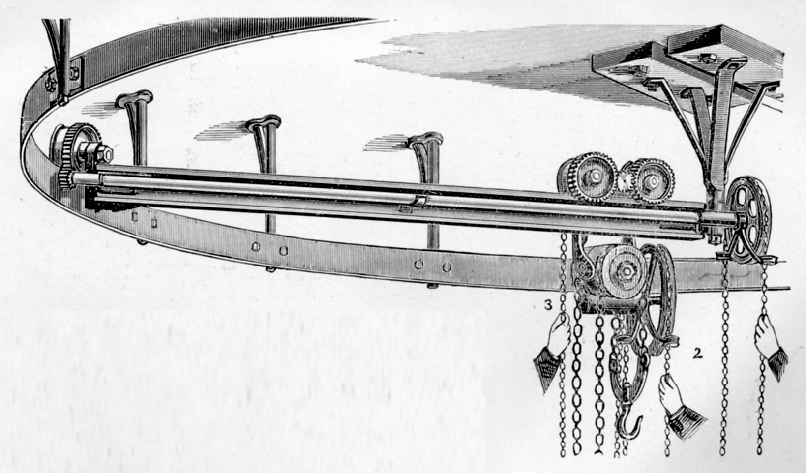 Edwin Harrington, Radial Arm, Circular Track, Travelling, Geared Winch, page 141