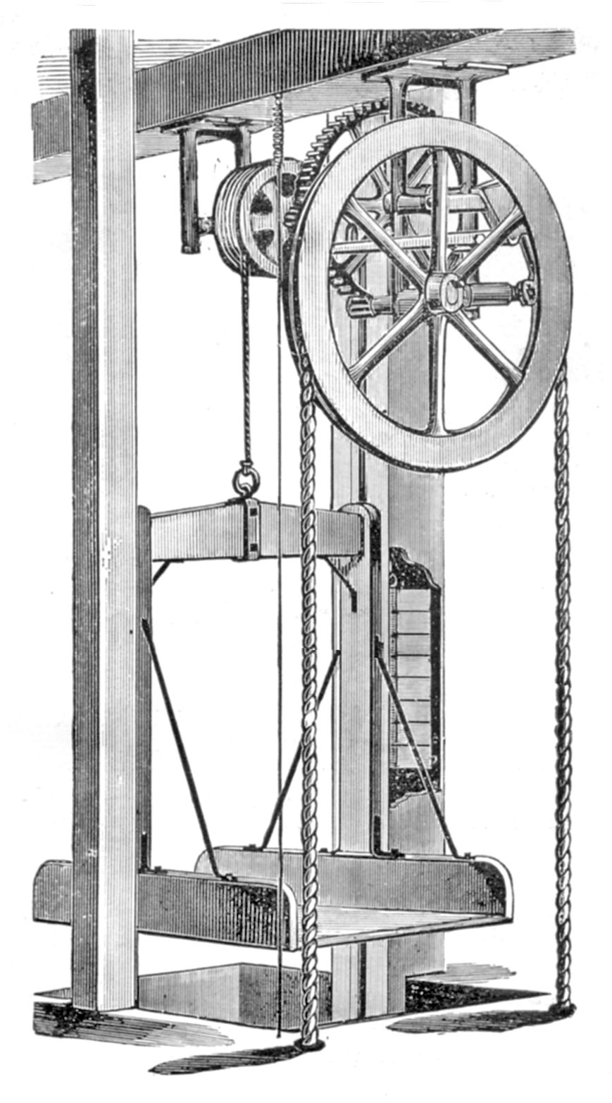 Edwin Harrington, Hand Power Elevators, pages 142-143