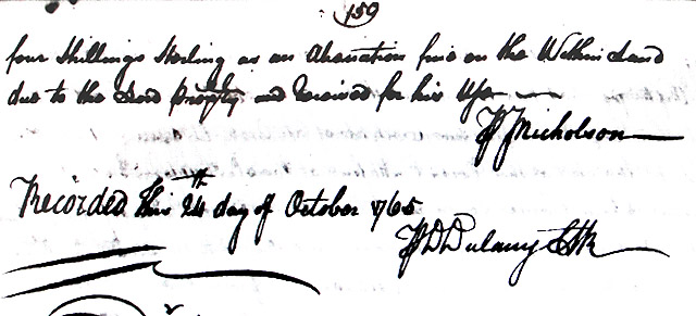 Maryland Land Records, Kent County, Catharine Massey and Nicholas Massey to Joseph Massey, October 9, 1765