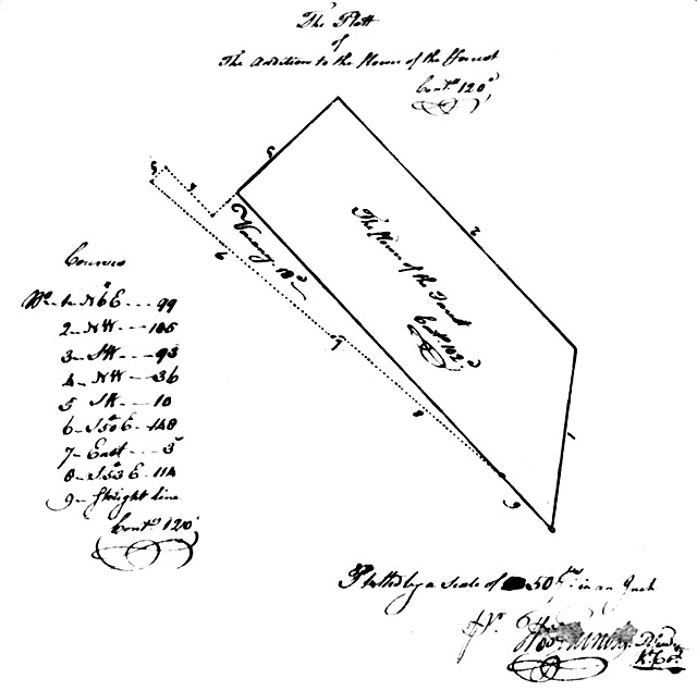 Surveyor's Courses and Plat for Certificate No.017, Kent County, Maryland