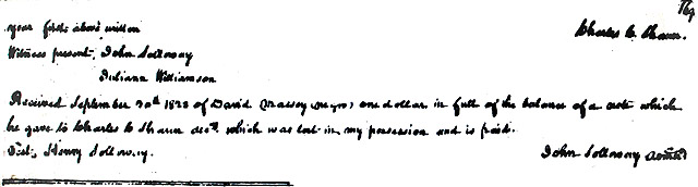 Maryland Land Records, Queen Anne's County, Daniel Massey from Charles C. Shawne, September 12, 1834