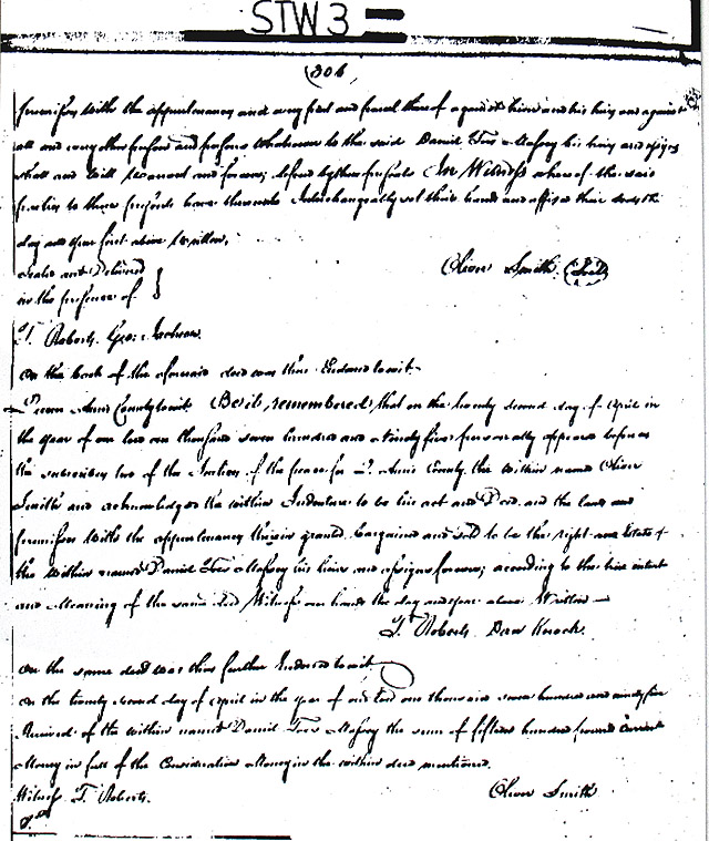 Maryland Land Records, Queen Anne's County, Oliver Smith to Daniel Toas Massey, April 22, 1795