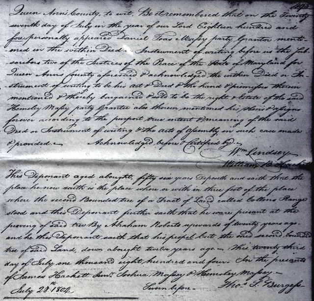 Daniel Toas Massey to Hemsley Massey, October 4, 1804