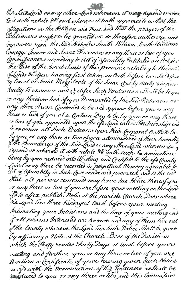 Maryland Land Records, Kent County, Abraham Falconar and Daniel Massey, petition, November 20, 1753