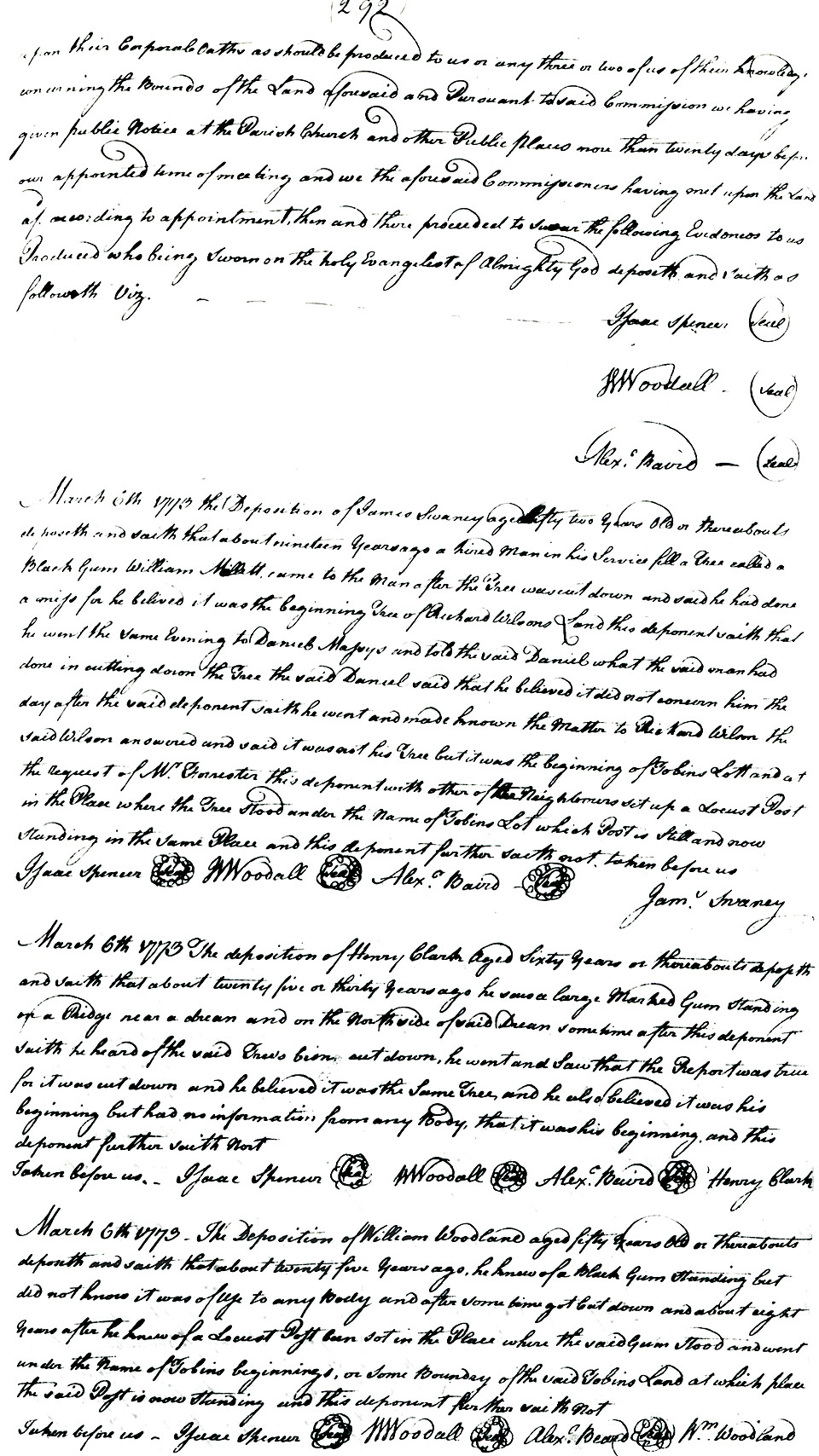 Maryland Land Records, Kent County, Daniel Massey petition, March 28, 1773