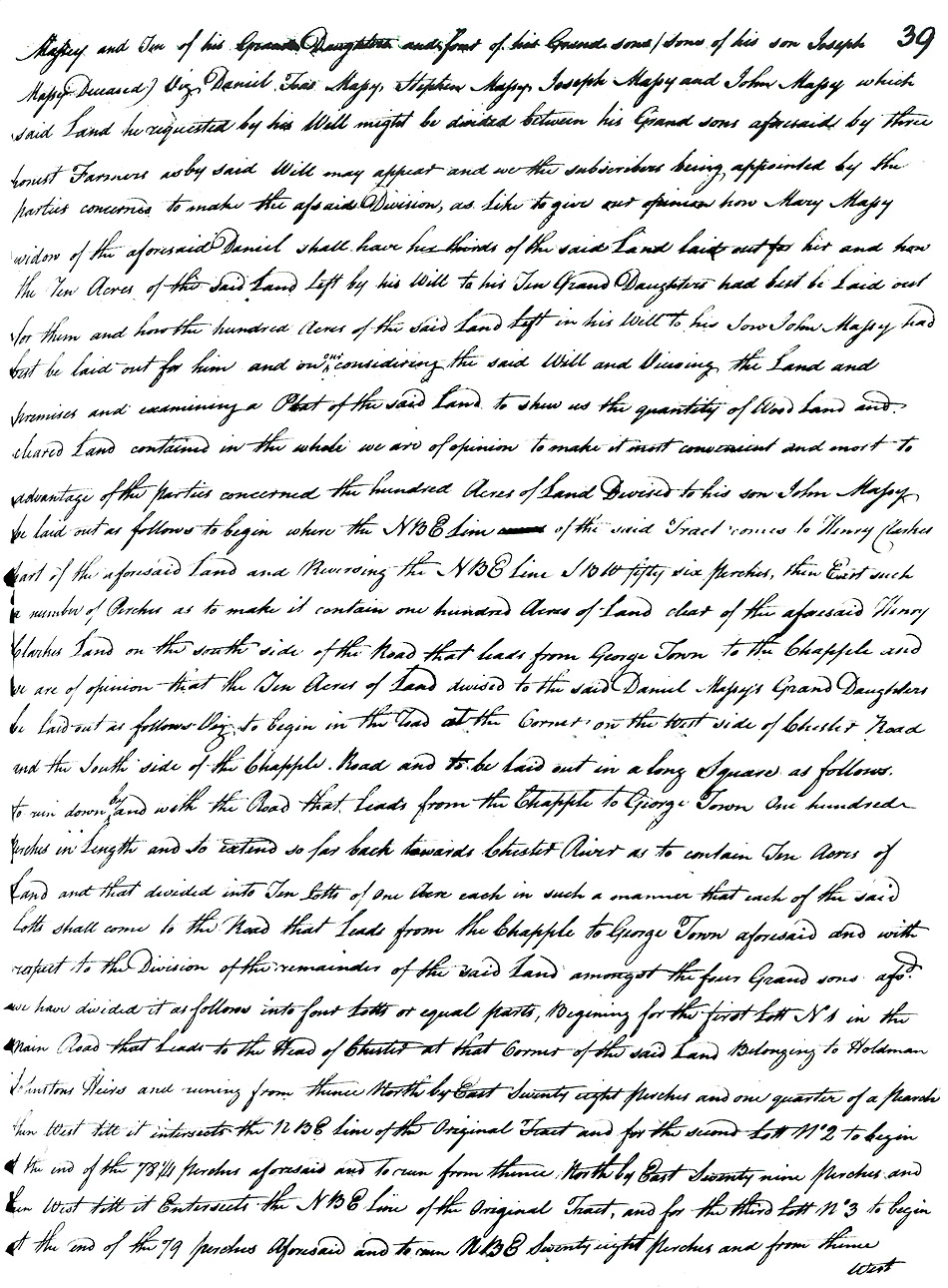 Maryland Land Records, Kent County, Daniel Toas Massey, et al. to Massy, March 19, 1781