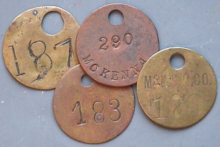 McKenna Process Company tool-crib tokens