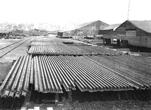 Loading yard from the west