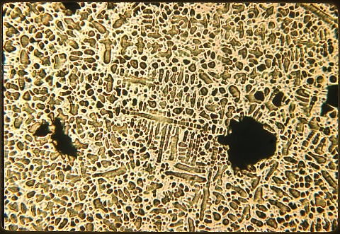Bearing bronze 50X etched
