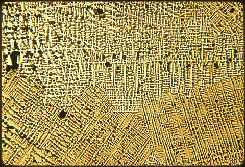 Cast alopha brass 50X etched