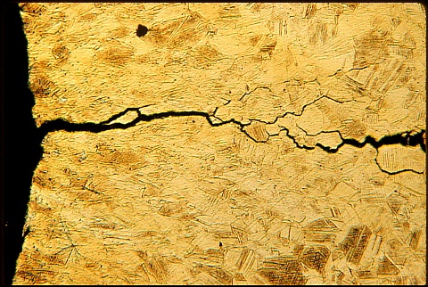 Season cracking at 100X etched