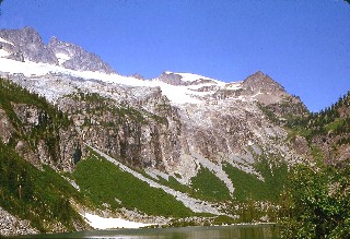 Bonanza Peak across Holden Lake September 1968
