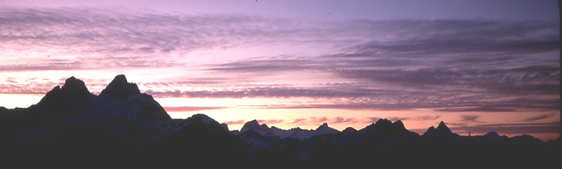 Sunset from Miners Ridge September 1968