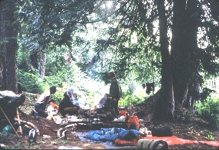 Camp near the Suiattle River September 1968