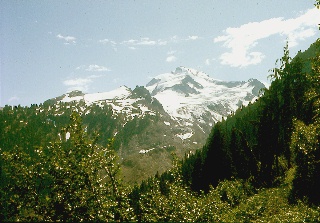 Glacier Peak from the ridge to the west of Vista Creek September 1968
