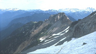 View towards Gamma Peak from Vista Glacier September 1968