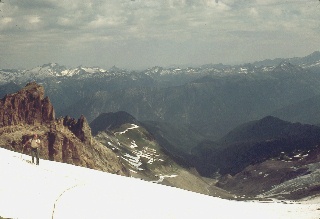 Ken looking towards Gamma Peak from Vista Glacier September 1968