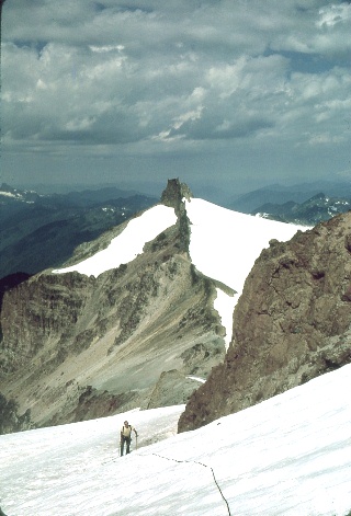 Looking back down the eastern lobe of Vista Glacier September 1968