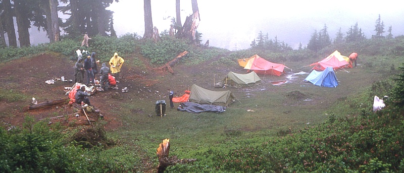 Enlarged view of the first camp September 1968