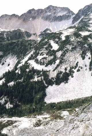 Bear Mountain from below Whatcom Peak September 1968