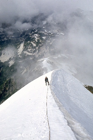 Mike on the way up Whatcom Peak September 1968