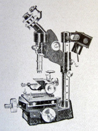 Eyepiece on a Bausch & Lomb Toolmakers Microscope