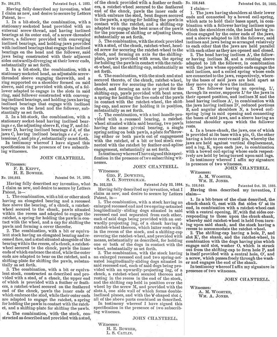 All John Chantrell's claimed in one, three-colummn image