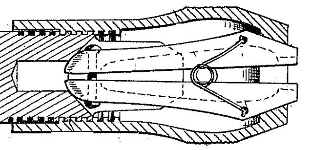 Partial patent drawing, showing the missing jaw design