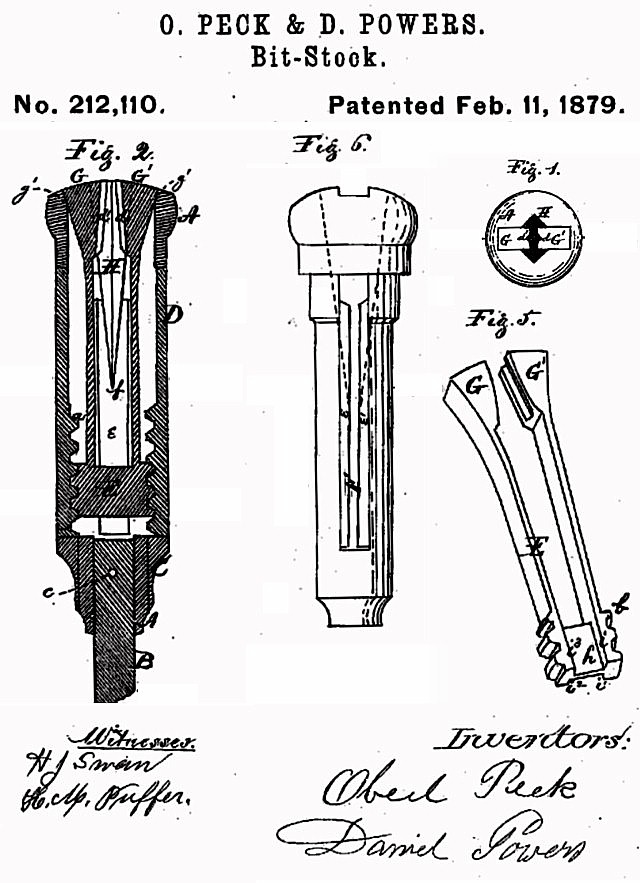 US Patyent No. 212,110 by Peck & Powers