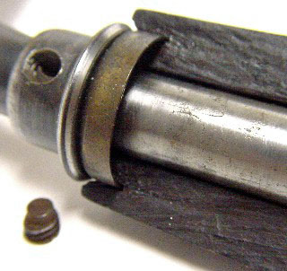 Closeup of Allen patent wrist handle