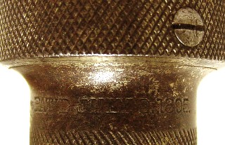 July 9, 1895 patent date on shell of chuck