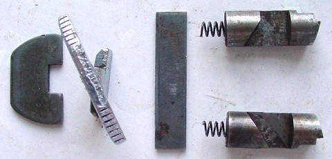 Ratchet parts laid out