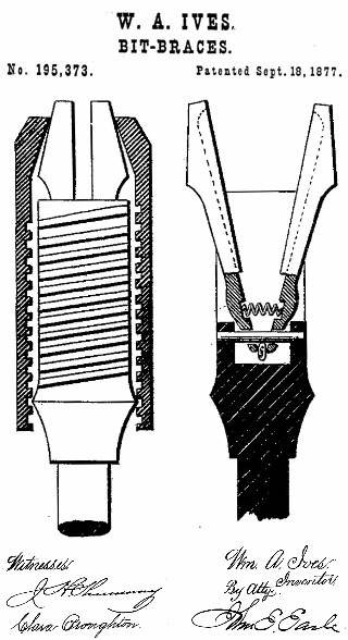 W.A. Ives US Patent 195,373 drawings