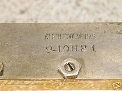 toolselinc's image of the Elgin cross slide's serial number