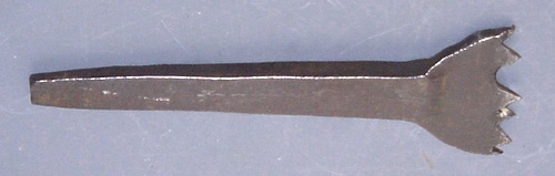 Blacksmith-made serrated bit of unknown function