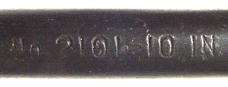 Model No. 2101-10IN, stamped on bow