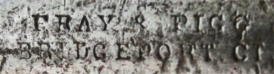 Fray & Pigg signature, Bridgeport, Connecticut