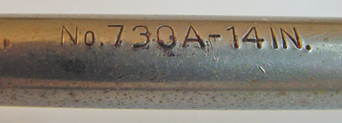 No.730A-14IN. model number