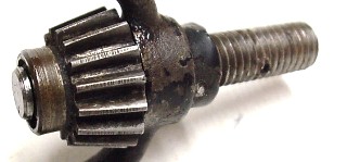 Pinion assembled